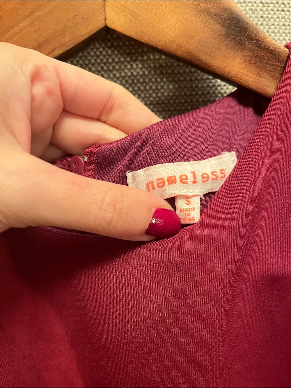 Sleeveless Raspberry A-Line Mini Dress - Picture 5 of 8